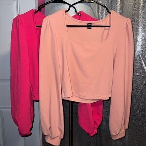 2 Long Sleeve Blouse Bundle